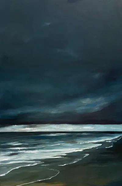 7:32 p.m., 24x36, Oil on canvas, by Michele Zuzalek