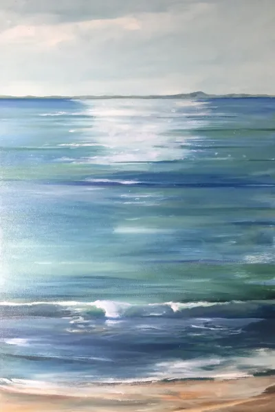 Channel Islands 1, 24x30, Oil on Canvas, by Michele Zuzalek