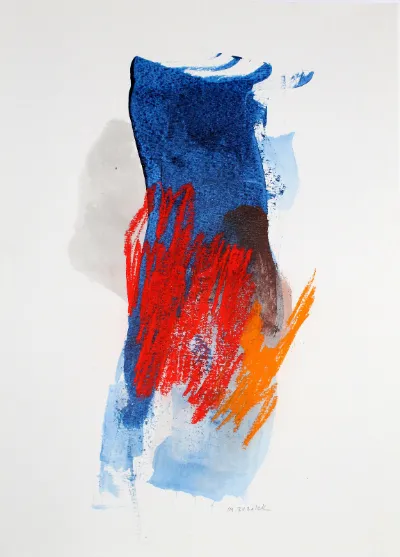 Enlightened, 11x14, Acrylic Ink Pastel on Paper, by Michele Zuzalek