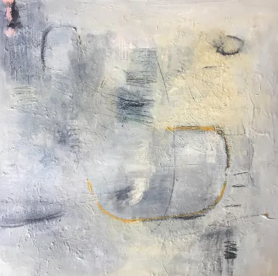 First String, Oil on Canvas, 24x24, by Michele Zuzalek