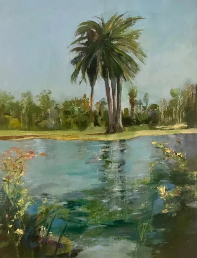 Love Alice, Alice Keck Park, 11x14, Oil on panel, by Michele Zuzalek