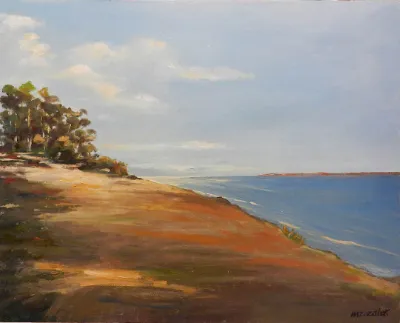 Morning on the Douglas Family Preserve, 16x20, Oil on Panel, by Michele Zuzalek