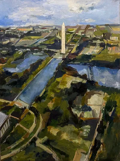 Power Source, 38x58, Mixed Media on Canvas, by Michele Zuzalek