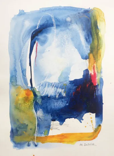 Seasons Change, 11x14, Watercolor and Ink, by Michele Zuzalek